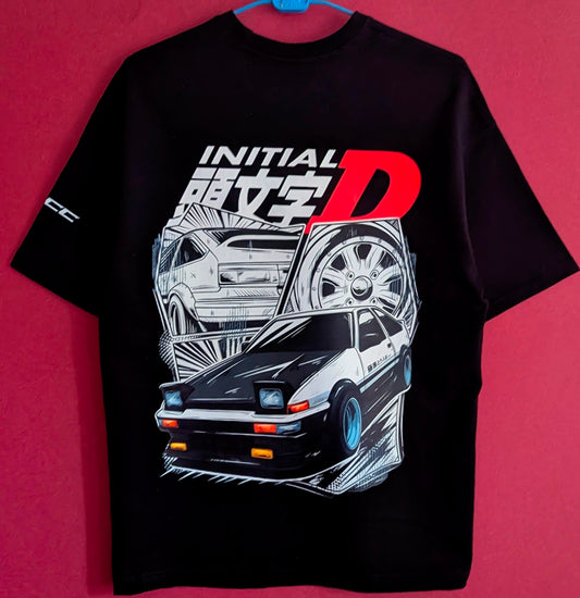 Initial D AE86 Oversized Tee
